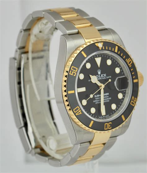 rolex submariner 41mm two tone black|2021 Rolex Submariner 41mm.